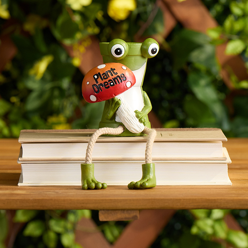 Frog Mini Planter Sitter - Cracker Barrel