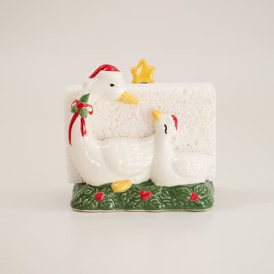 Christmas Goose Sponge Holder