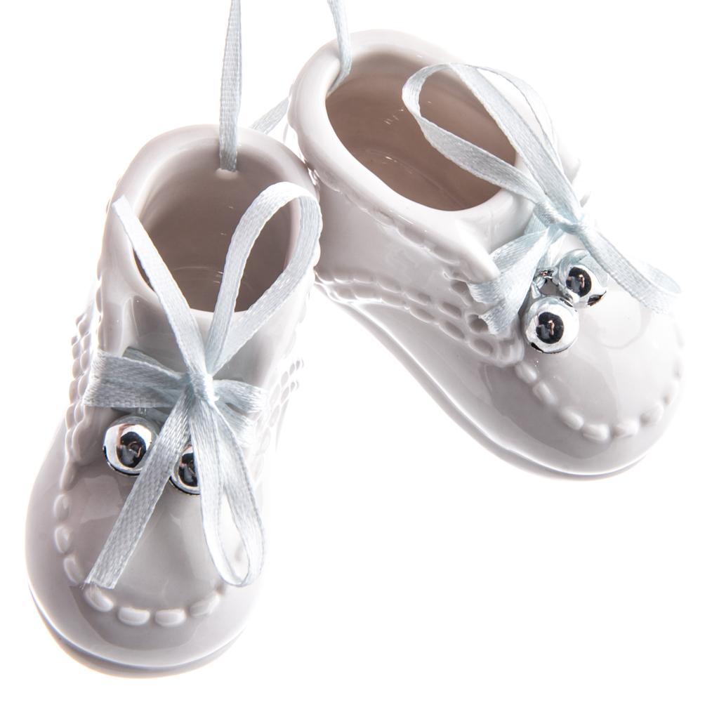 Ceramic baby hot sale shoes ornament