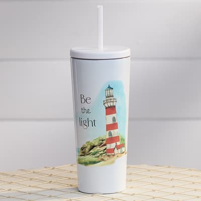 Be The Light 22 Oz. Tumbler with Straw