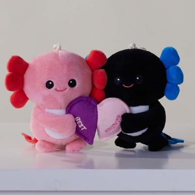 Axolotl Besties Plush Clip 2 Pack