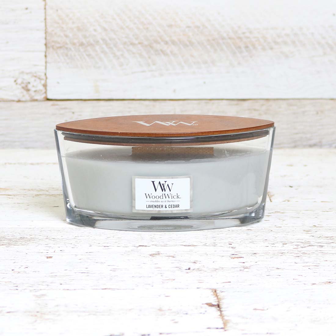 WoodWick Lavender and Cedar Ellipse Jar Candle Cracker Barrel