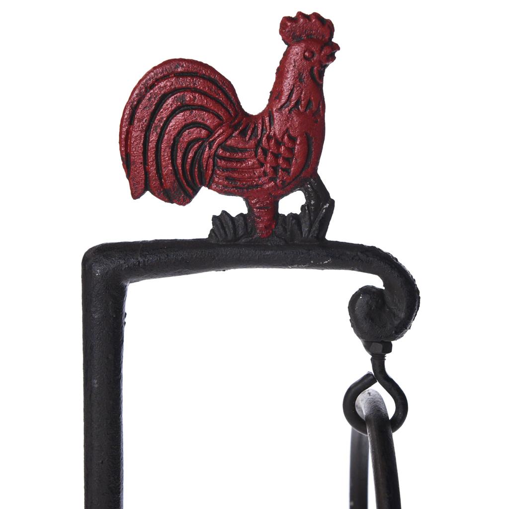 Rustic Vintage Cast Iron Soap Sponge Dish Holder Rooster Footed