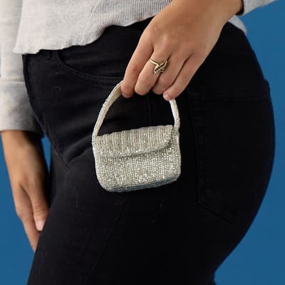 Beaded Purse Keychain
