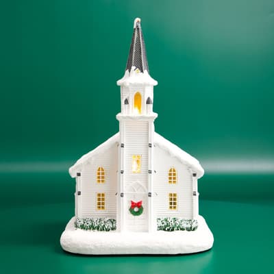 LED Lighted Church