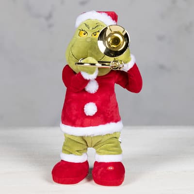 Grinch with Trombone Motion Plush