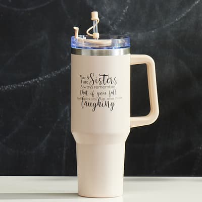 Sisters 40 Oz. Tumbler with Straw