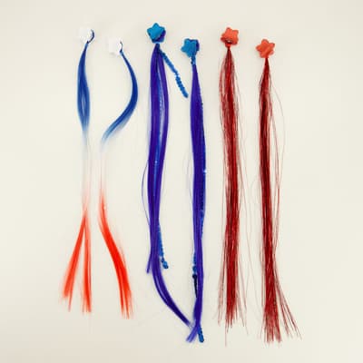 6 Pack Star Hair Extension Clips