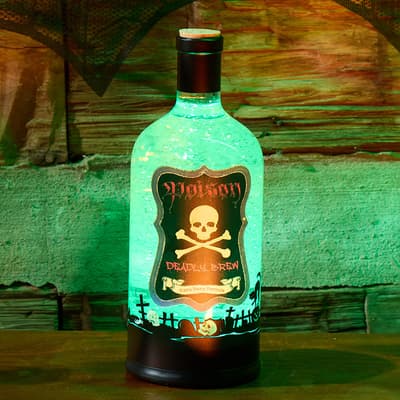 Halloween Poison Bottle Glitter Globe