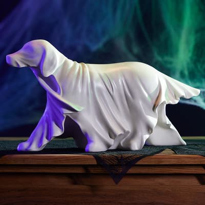 Ghost Dog Figurine