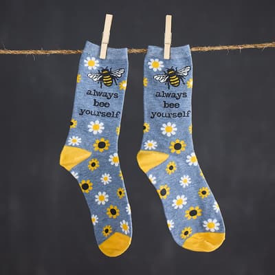 Bee Yourself Daisy Socks