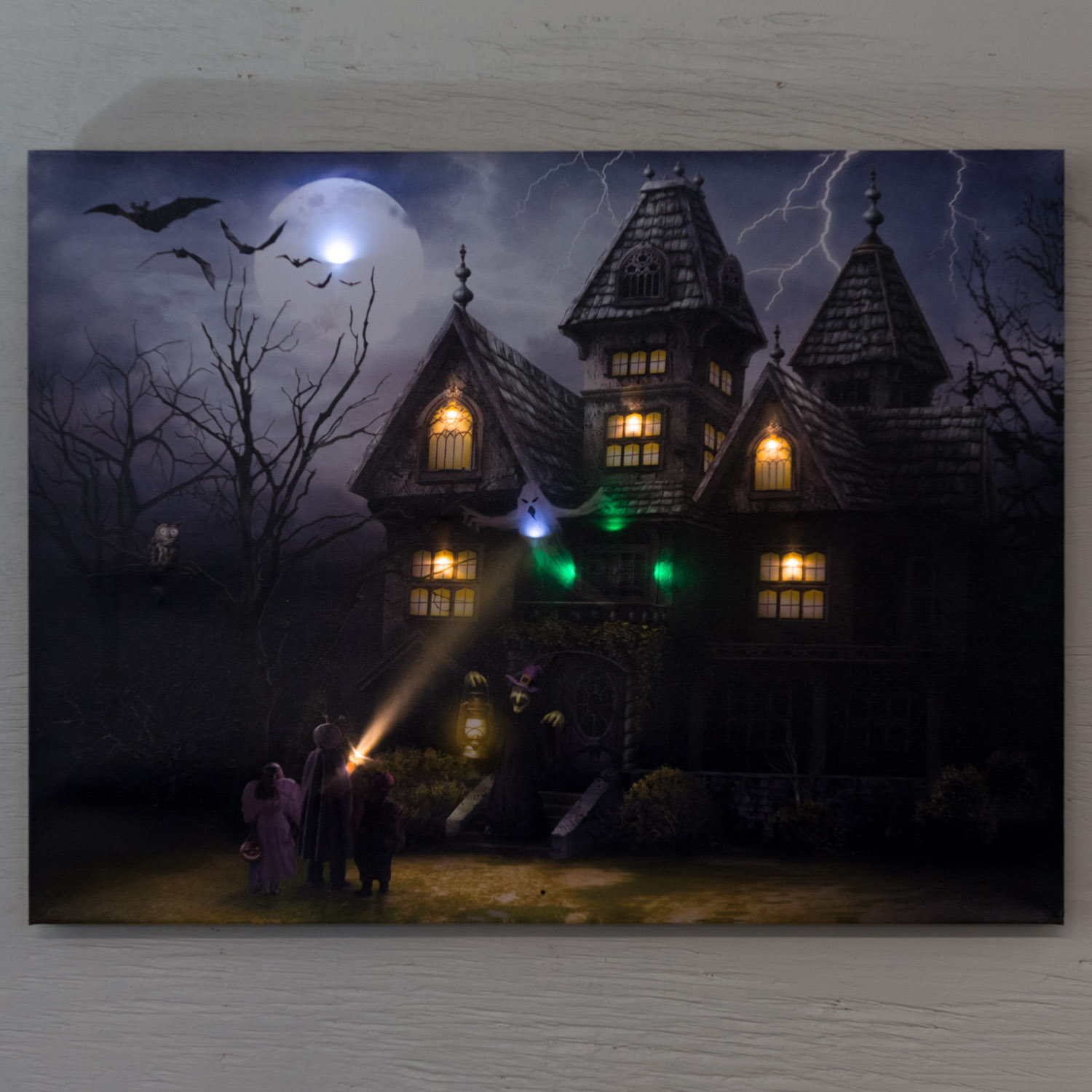 Cracker Barrel top Haunted House - lights, projection and sound NIB