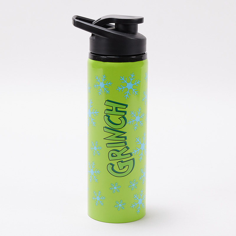 The Grinch Snowflake All Over Pattern 22 Oz Stainless Steel Water Bottle