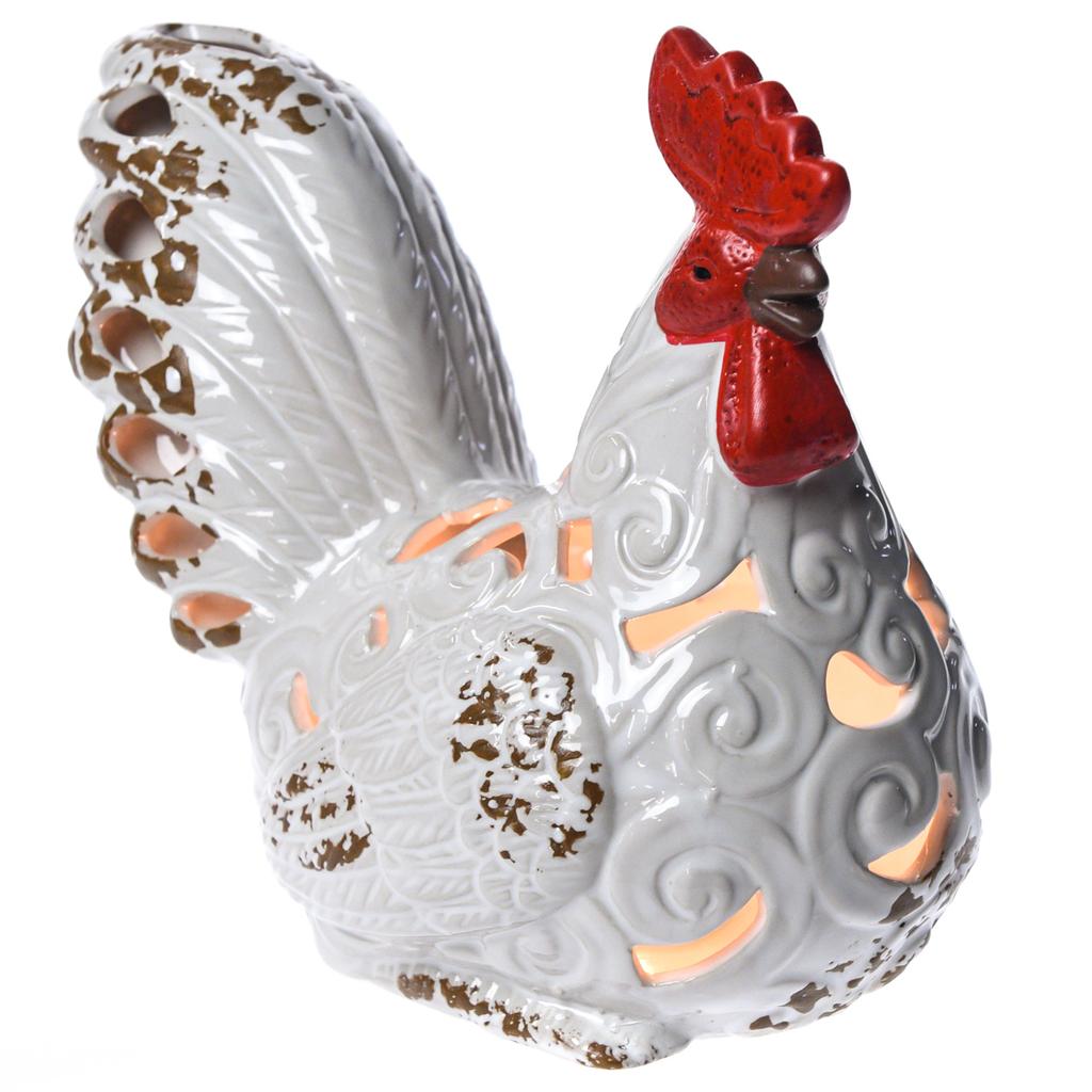 Ceramic rooster lamp sales