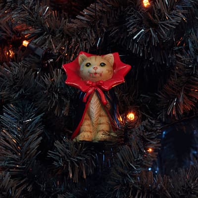 Vampire Cat Ornament