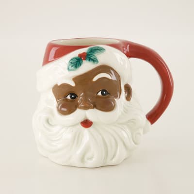 African American Santa Mug