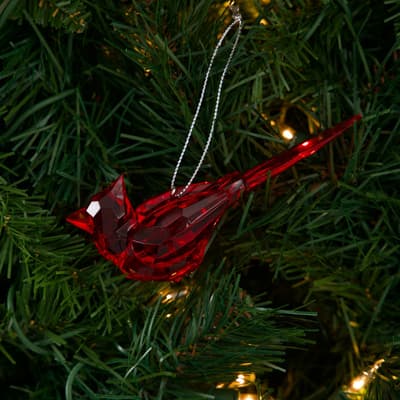 Acrylic Cardinal Ornament