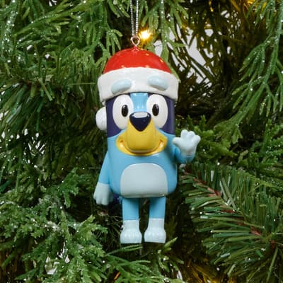 Bluey In Santa Hat Ornament