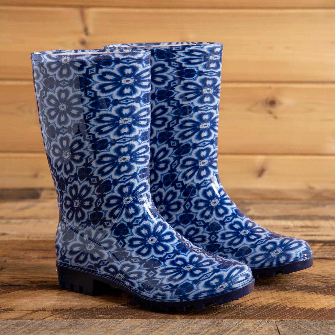 Rain Boots Blue Cracker Barrel