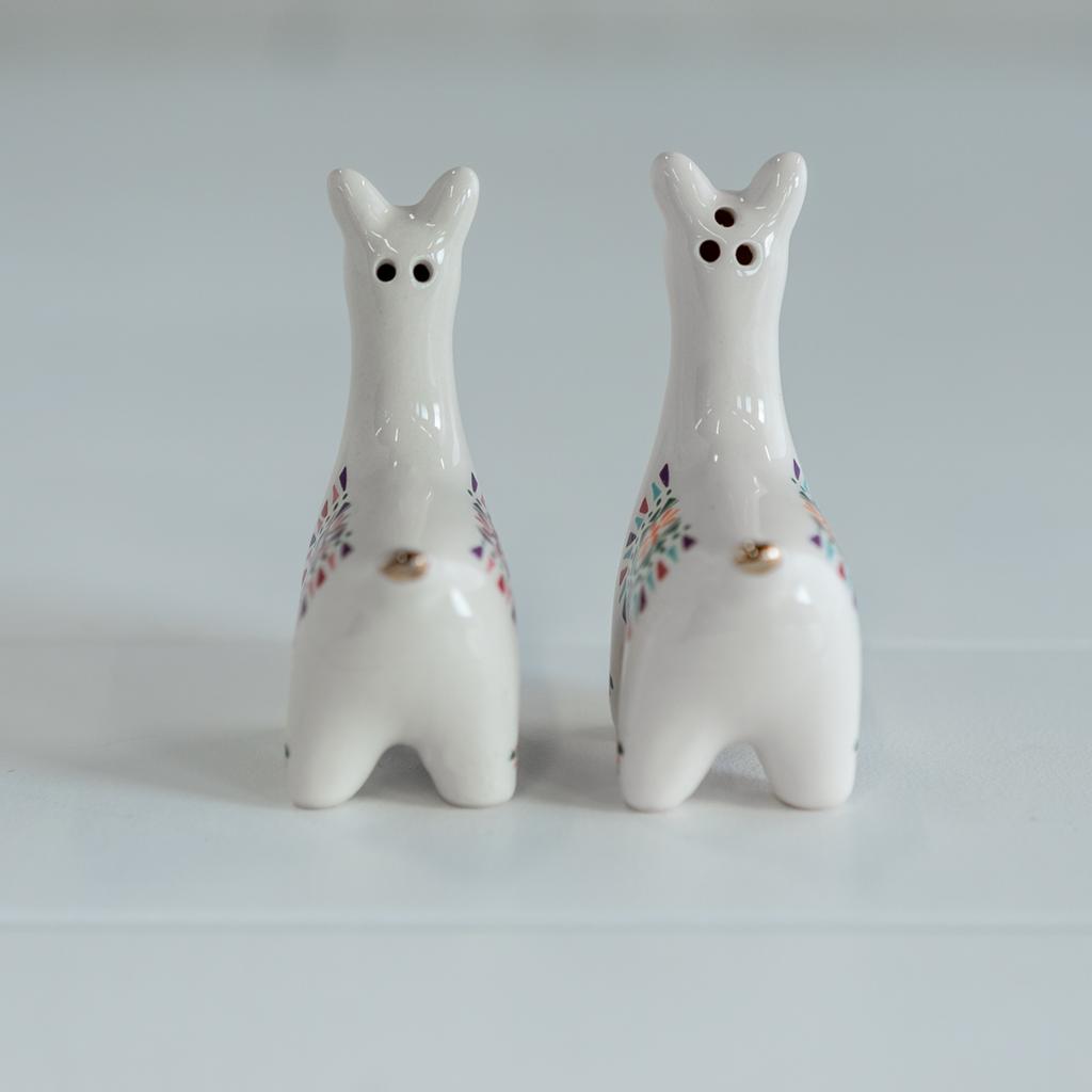 Llama Salt and Pepper Shaker Set - Cracker Barrel