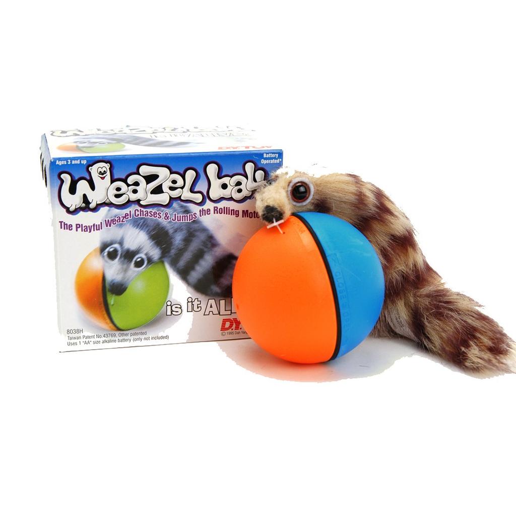 Weazel Ball Motorized Ball Pet Toy For Ages 3 and Up