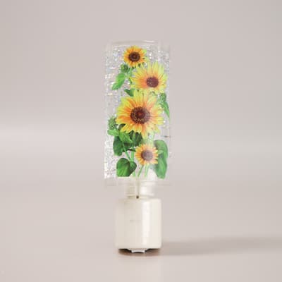 Sunflower Glitter Globe Night Light