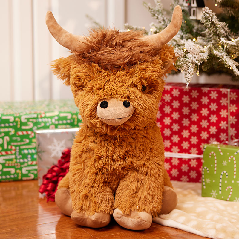 Jumbo Highland Cow Plush Cracker Barrel