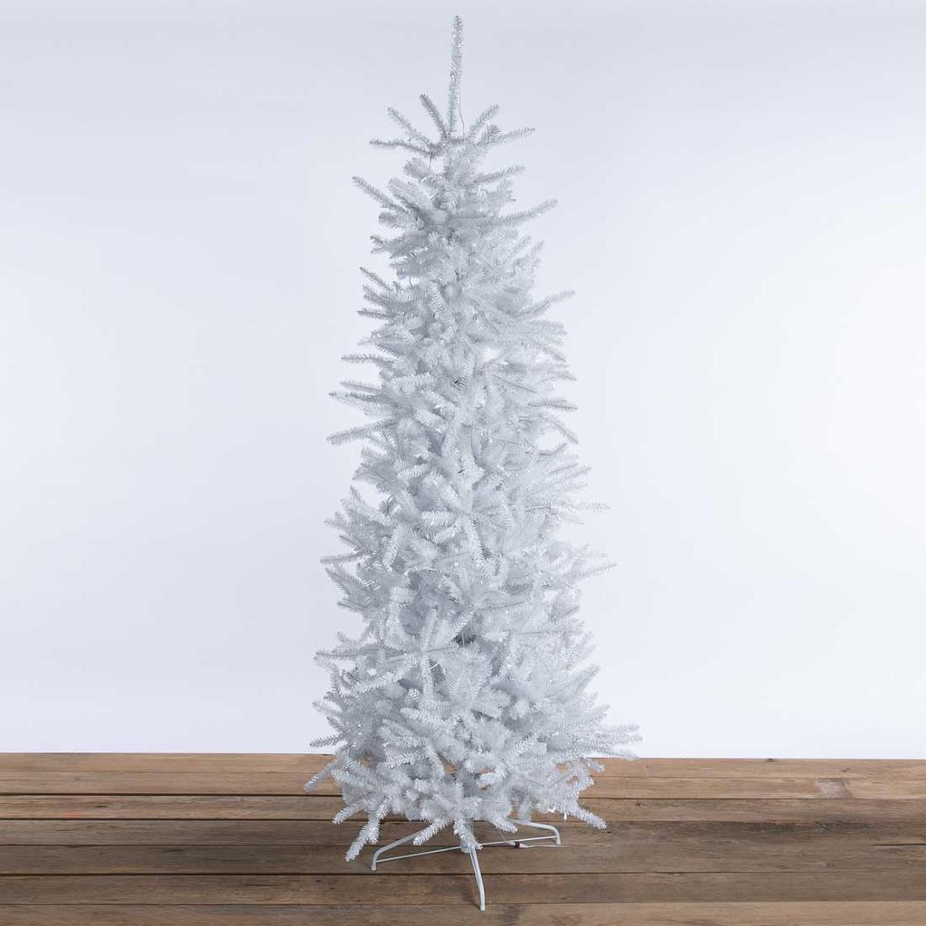 ✳︎new arrival✳︎christmastreeクリスマスツリー④white 8' Slim White Artificial Christmas Tree with 400 Warm White