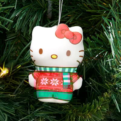 Christmas Hello Kitty Decoupage Ornament