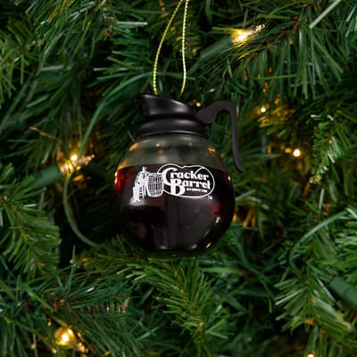 Cracker Barrel Coffee Pot Ornament