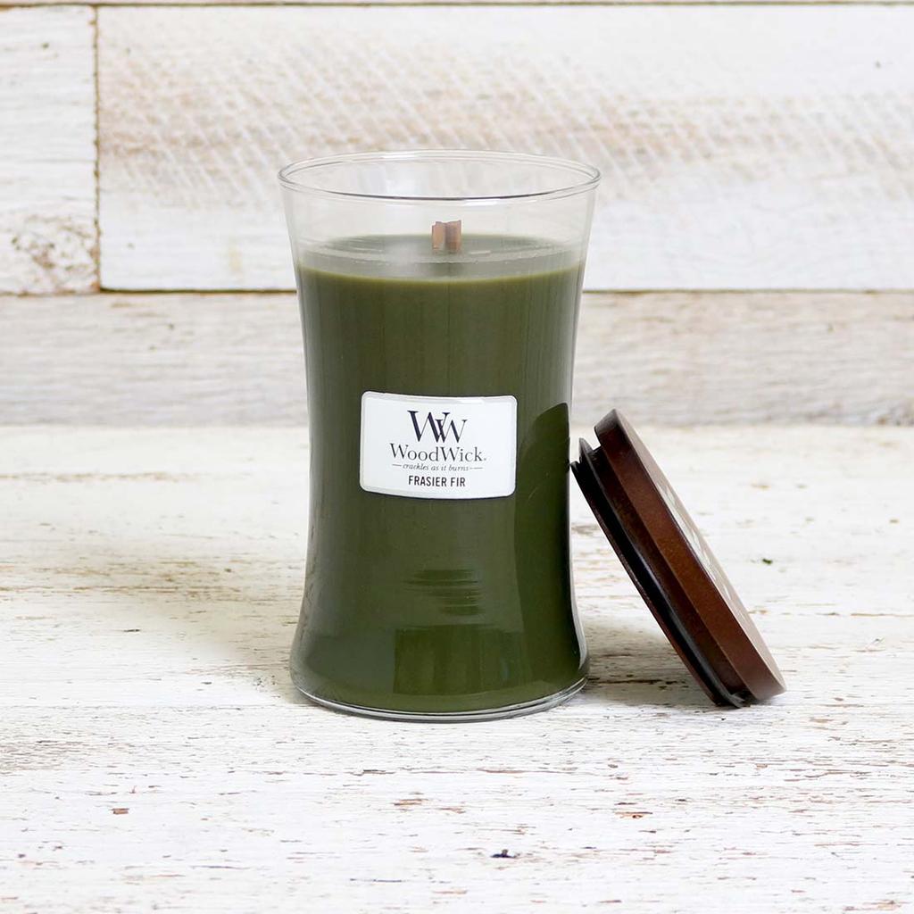 WoodWick Scented Candle, Large, Fraser Fir Christmas Holiday Candle