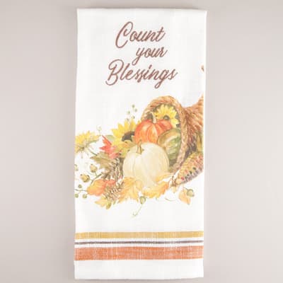 Count Blessings Tea Towel