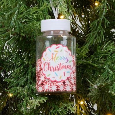 Jar Of Peppermints Ornament