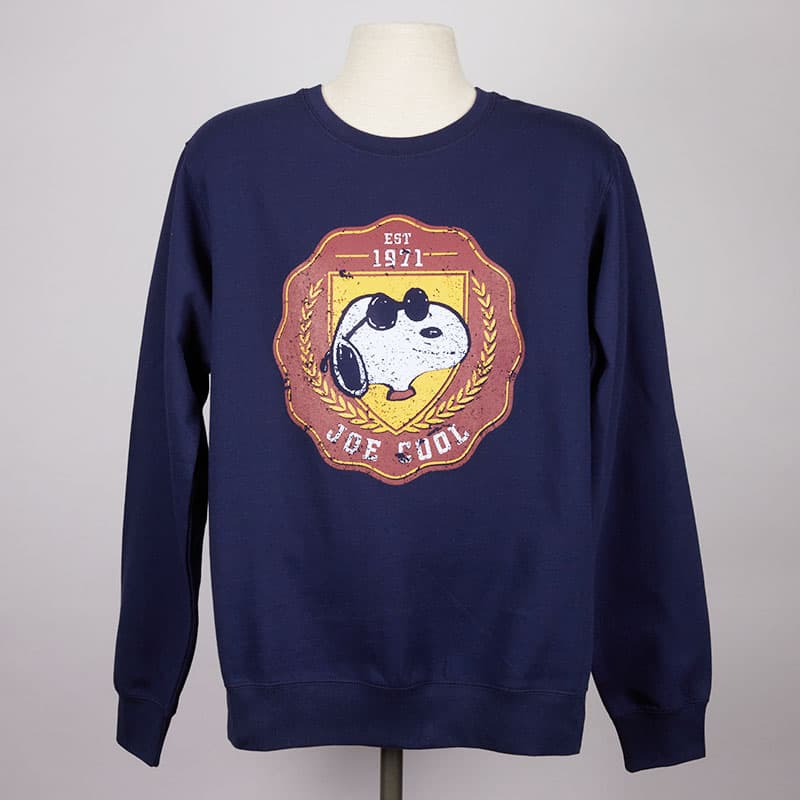 Peanuts Joe Cool Dark Blue Sweatshirt Cracker Barrel