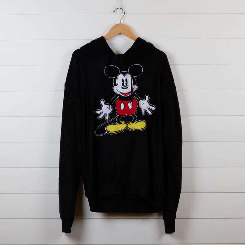 Mickey Black Hoodie - Cracker Barrel