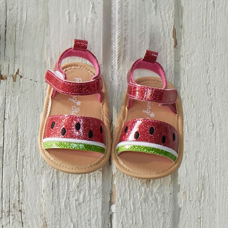 Infant Glitter Watermelon Sandal Cracker Barrel