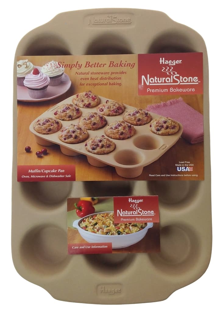 NEW Muffin Pan NonStick Stoneware - household items - by owner