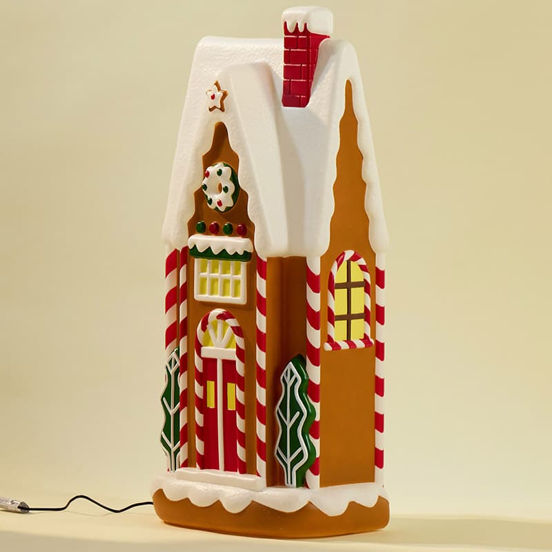 Gingerbread House Blow Mold Cracker Barrel - Main Image