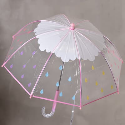 Sparkle Raindrop Print Umbrella