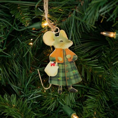 Metal Mouse Ornament