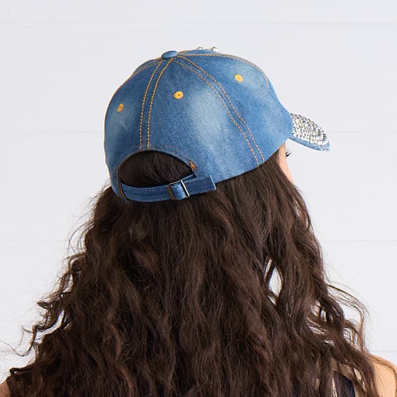 Bling Anchor Denim Cap - Cracker Barrel