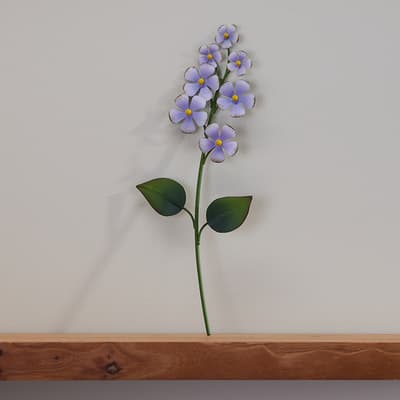 Metal Flower - Purple