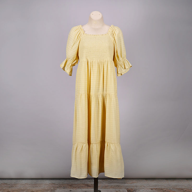 Yellow Smocked Dress Cracker Barrel