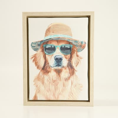 Dog Framed Box Canvas