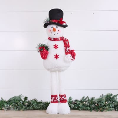 Fabric Standing Snowman