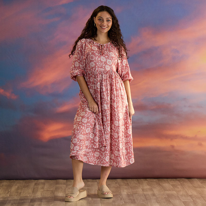 Rose Floral Maxi Dress - Cracker Barrel