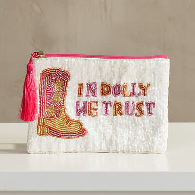 Dolly Beaded Zip Pouch