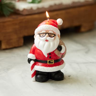 Whimsical Santa Figural Candle