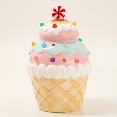 Ceramic Light Up Ice Cream Cupcake