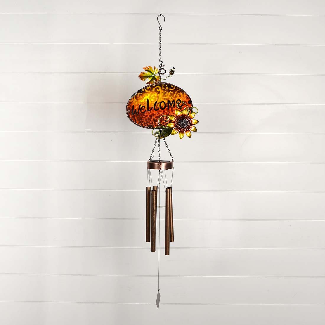 Solar Pumpkin Wind Chime Cracker Barrel